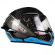 Casca integrala Axxis Cobra Rage A0 alb/albastru lucios carbon - 100% carbon