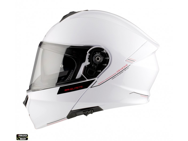 Casca modulabila MT Genesis SV A0 alb lucios Pinlock ready - omologare noua ECE 22.06 Casca modulabila MT Genesis SV A0 alb lucios Pinlock ready - omologare noua ECE 22.06