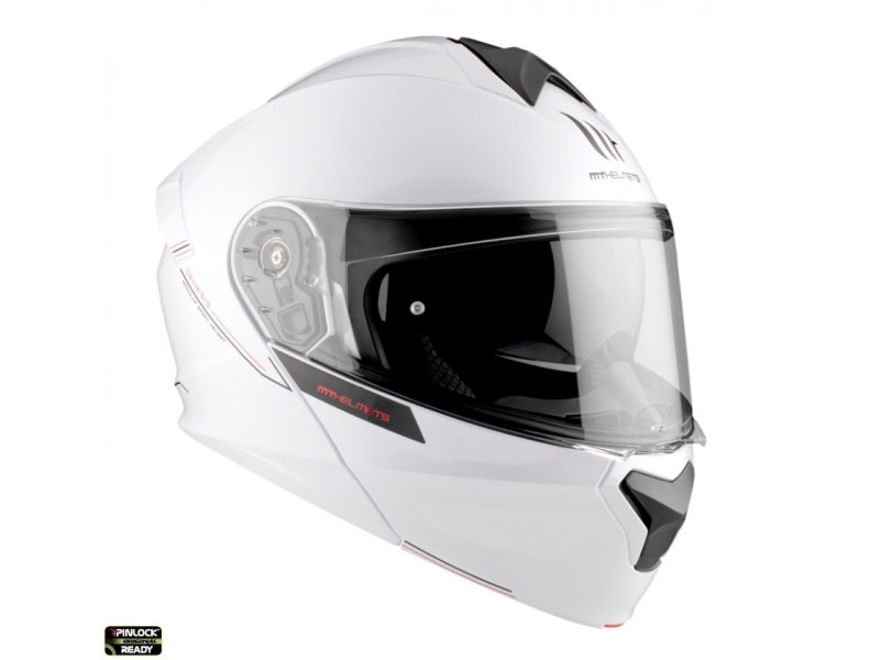 Casca modulabila MT Genesis SV A0 alb lucios Pinlock ready - omologare noua ECE 22.06 Casca modulabila MT Genesis SV A0 alb lucios Pinlock ready - omologare noua ECE 22.06