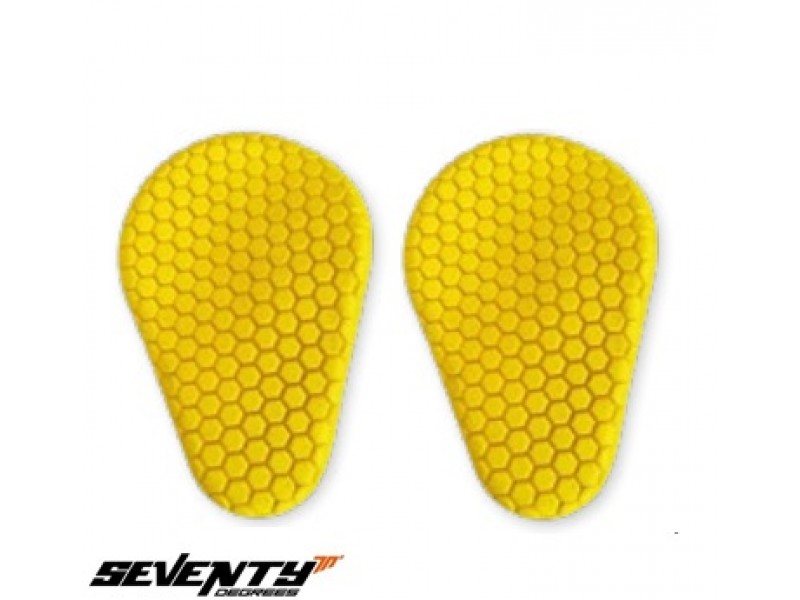 Set protectii universale Multiposition Ultra Flex Seventy model SD-A26 - culoare: galben - set 2 bucati - protectii umeri, coate, antebrat, genunchi, tibie, sold