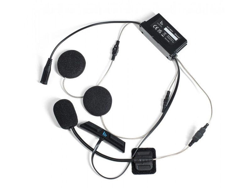 Sistem comunicatie moto complet Bluetooth MT - Axxis Rider Sync MT-B01 - Plug Play Intercom System - kit 1 bucata (pentru 1 utilizator)