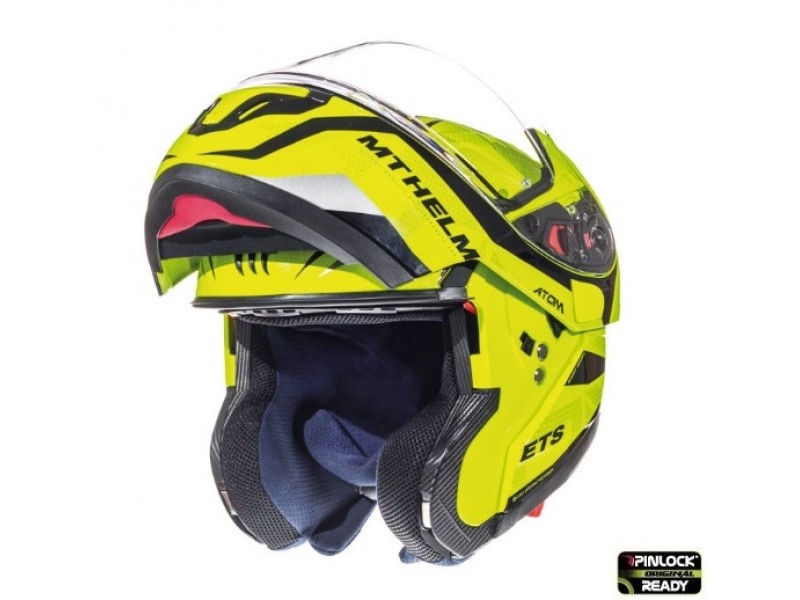 Casca modulabila motociclete MT Atom SV Divergence F1 galben fluor lucios Pinlock ready (viziera tip MT-V-16) Casca modulabila motociclete MT Atom SV Divergence F1 galben fluor lucios Pinlock ready (viziera tip MT-V-16)