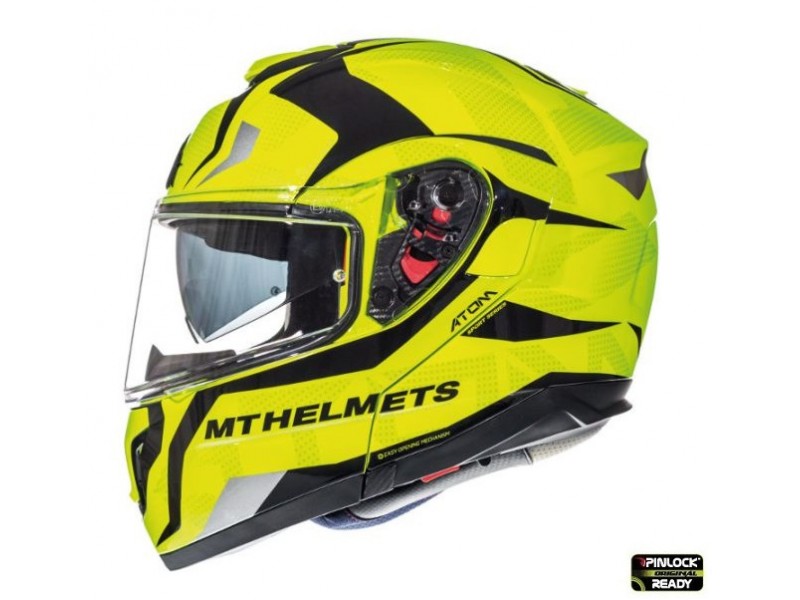 Casca modulabila motociclete MT Atom SV Divergence F1 galben fluor lucios Pinlock ready (viziera tip MT-V-16) Casca modulabila motociclete MT Atom SV Divergence F1 galben fluor lucios Pinlock ready (viziera tip MT-V-16)