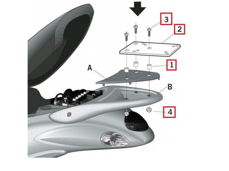 Portbagaj metalic spate Piaggio Liberty (05-18) - Liberty (05-18) 2T - 4T AC 50cc - Liberty (05-21) 4T AC 125-200cc - (culoare: negru) Portbagaj metalic spate Piaggio Liberty (05-18) - Liberty (05-18) 2T - 4T AC 50cc - Liberty (05-21) 4T AC 125-200cc - (culoare: negru)
