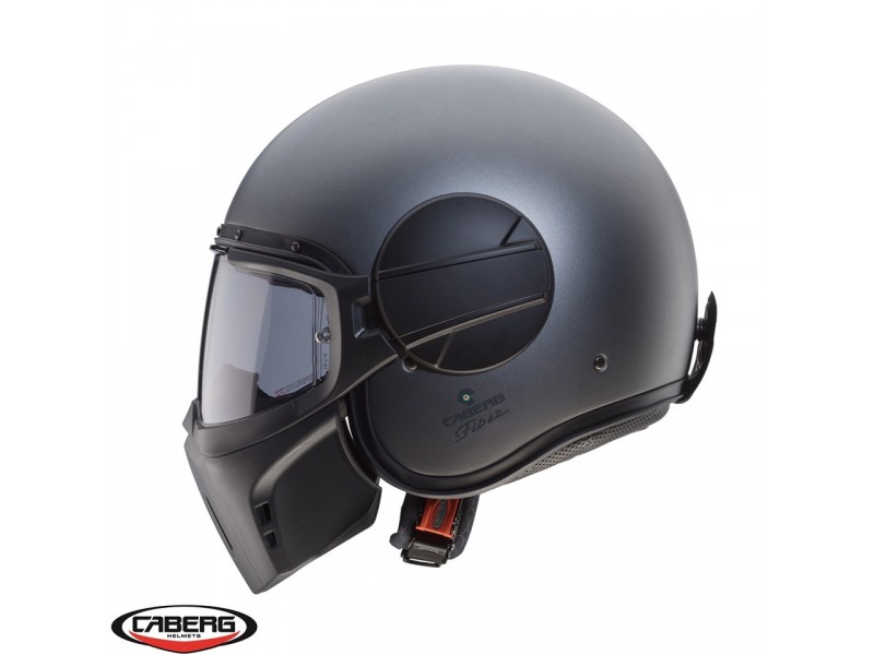 Casca Caberg model Ghost X gun metal (titanium) mat - fibra de sticla Casca Caberg model Ghost X gun metal (titanium) mat - fibra de sticla