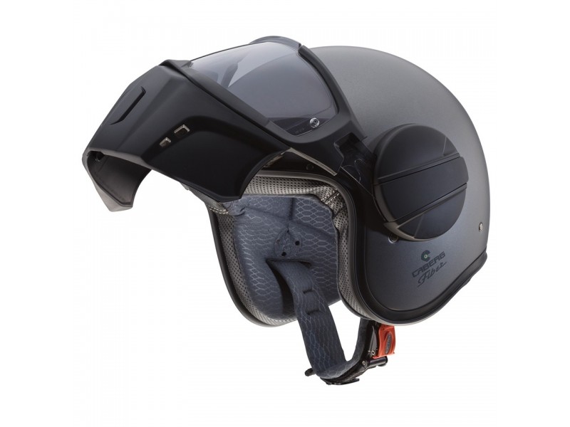 Casca Caberg model Ghost X gun metal (titanium) mat - fibra de sticla