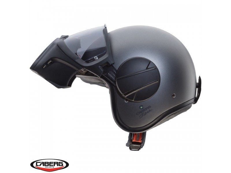 Casca Caberg model Ghost X gun metal (titanium) mat - fibra de sticla Casca Caberg model Ghost X gun metal (titanium) mat - fibra de sticla