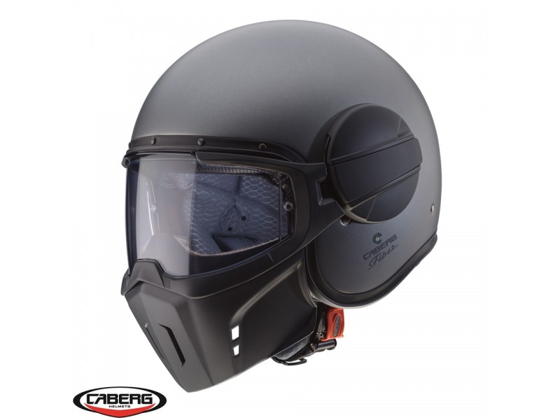 Casca Caberg model Ghost X gun metal (titanium) mat - fibra de sticla Casca Caberg model Ghost X gun metal (titanium) mat - fibra de sticla