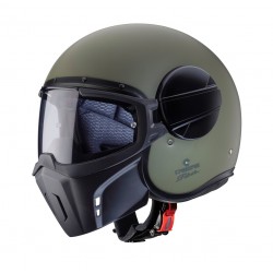 Casca Caberg model Ghost X verde military mat - fibra de sticla