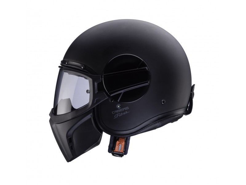 Casca Caberg model Ghost X negru mat - fibra de sticla