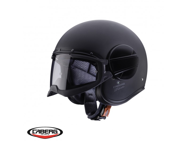 Casca Caberg model Ghost negru mat - fibra de sticla