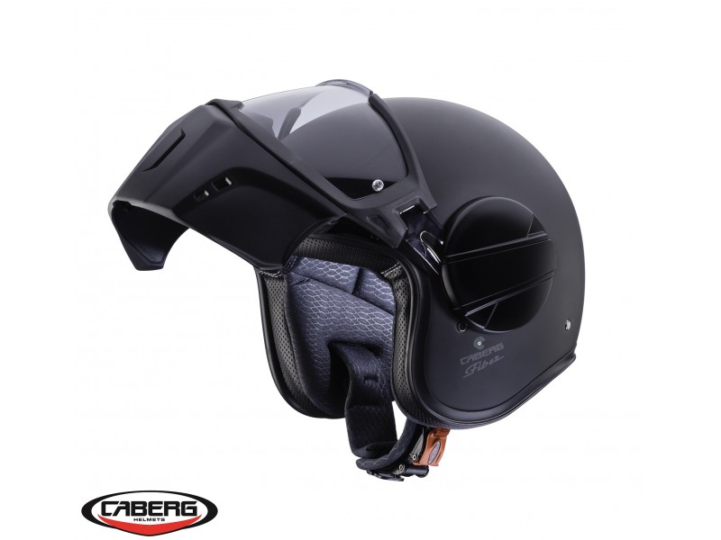 Casca Caberg model Ghost negru mat - fibra de sticla