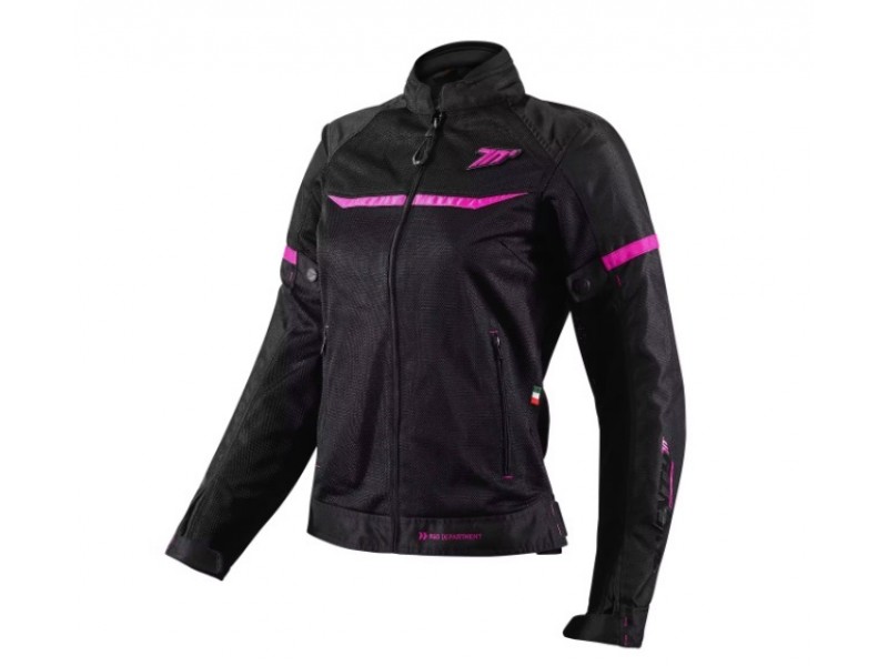 Geaca (jacheta) femei Racing vara Seventy model SD-JR30.2 Mojave culoare: negru/fuchsia (roz)