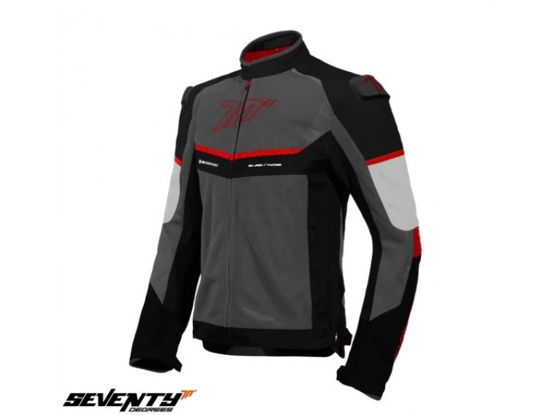 Geaca (jacheta) barbati Racing vara Seventy model SD-JR60 Thunder culoare: gri/rosu Geaca (jacheta) barbati Racing vara Seventy model SD-JR60 Thunder culoare: gri/rosu