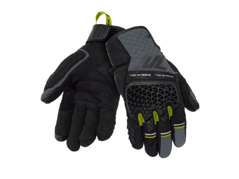 Manusi barbati Naked/Adventure vara Seventy model SD-N60 Two Stroke culoare: negru/gri/galben fluor - degete tactile