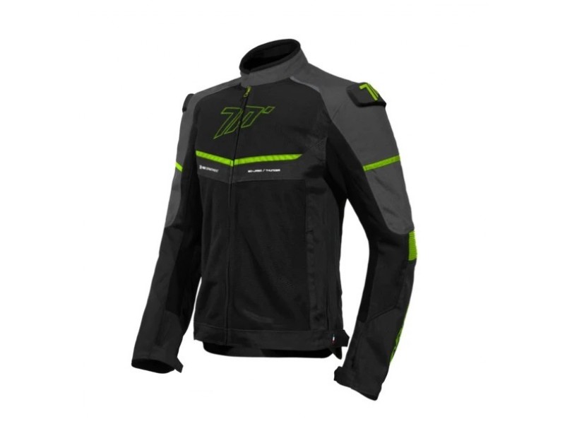 Geaca (jacheta) barbati Racing vara Seventy model SD-JR60 Thunder culoare: negru/gri/galben fluor