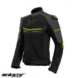 Geaca (jacheta) barbati Racing vara Seventy model SD-JR60 Thunder culoare: negru/gri/galben fluor