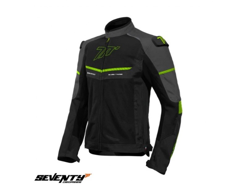 Geaca (jacheta) barbati Racing vara Seventy model SD-JR60 Thunder culoare: negru/gri/galben fluor Geaca (jacheta) barbati Racing vara Seventy model SD-JR60 Thunder culoare: negru/gri/galben fluor