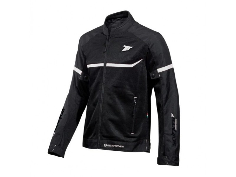 Geaca (jacheta) barbati Racing vara Seventy model SD-JR30.1 Mojave culoare: negru/alb Geaca (jacheta) barbati Racing vara Seventy model SD-JR30.1 Mojave culoare: negru/alb