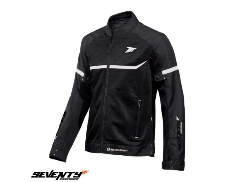 Geaca (jacheta) barbati Racing vara Seventy model SD-JR30.1 Mojave culoare: negru/alb