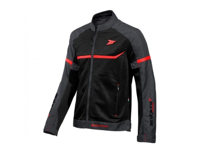 Geaca (jacheta) barbati Racing vara Seventy model SD-JR30.1 Mojave culoare: negru/rosu Geaca (jacheta) barbati Racing vara Seventy model SD-JR30.1 Mojave culoare: negru/rosu