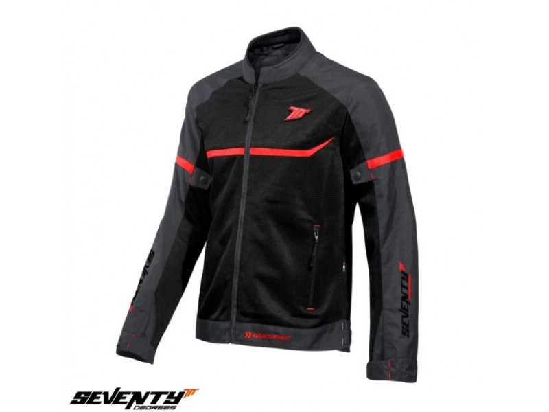 Geaca (jacheta) barbati Racing vara Seventy model SD-JR30.1 Mojave culoare: negru/rosu Geaca (jacheta) barbati Racing vara Seventy model SD-JR30.1 Mojave culoare: negru/rosu