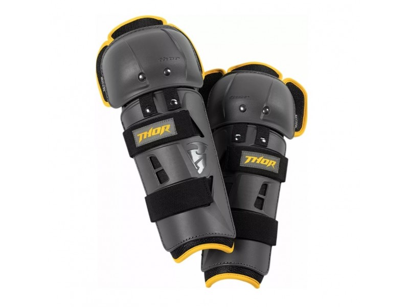 Set protectii umeri/genunchi adulti Thor model Sector GP culoare: gri/galben - marime universala