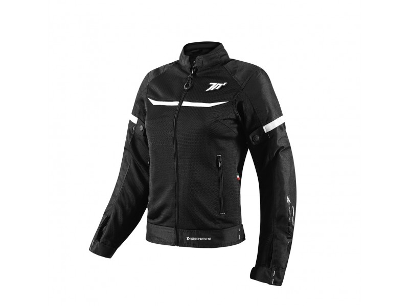 Geaca (jacheta) femei Racing vara Seventy model SD-JR30.2 Mojave culoare: negru/alb