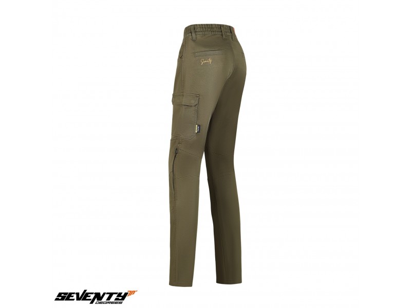 Pantaloni moto barbati Urban Seventy vara model SD-PC24 Teide Cargo culoare: forest green