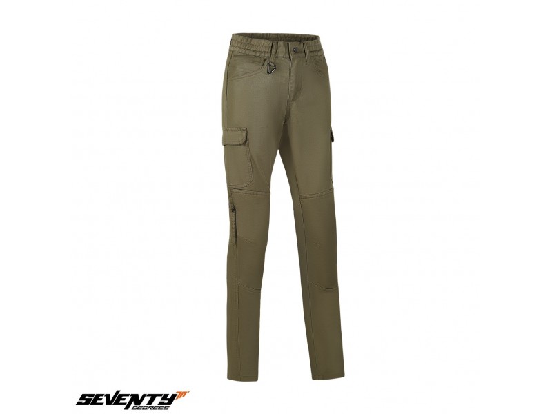 Pantaloni moto barbati Urban Seventy vara model SD-PC24 Teide Cargo culoare: forest green