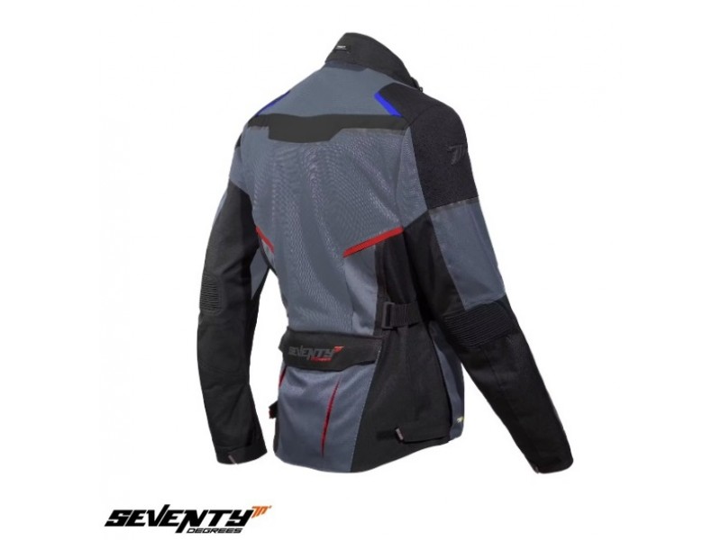 Geaca (jacheta) motociclete barbati Touring Seventy vara model SD-JT70 Atacama culoare: gri/albastru/rosu