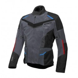 Geaca (jacheta) motociclete barbati Touring Seventy vara model SD-JT70 Atacama culoare: gri/albastru/rosu