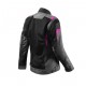 Geaca (jacheta) motociclete femei Touring Seventy vara model SD-JT68 Sahara culoare: gri/fuchsia (roz)