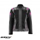 Geaca (jacheta) motociclete femei Touring Seventy vara model SD-JT68 Sahara culoare: gri/fuchsia (roz)