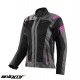 Geaca (jacheta) motociclete femei Touring Seventy vara model SD-JT68 Sahara culoare: gri/fuchsia (roz)