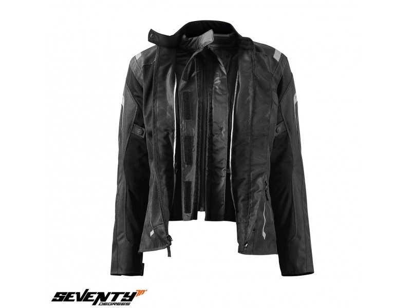 Geaca (jacheta) motociclete femei Touring Seventy vara model SD-JT68 Sahara culoare: negru Geaca (jacheta) motociclete femei Touring Seventy vara model SD-JT68 Sahara culoare: negru