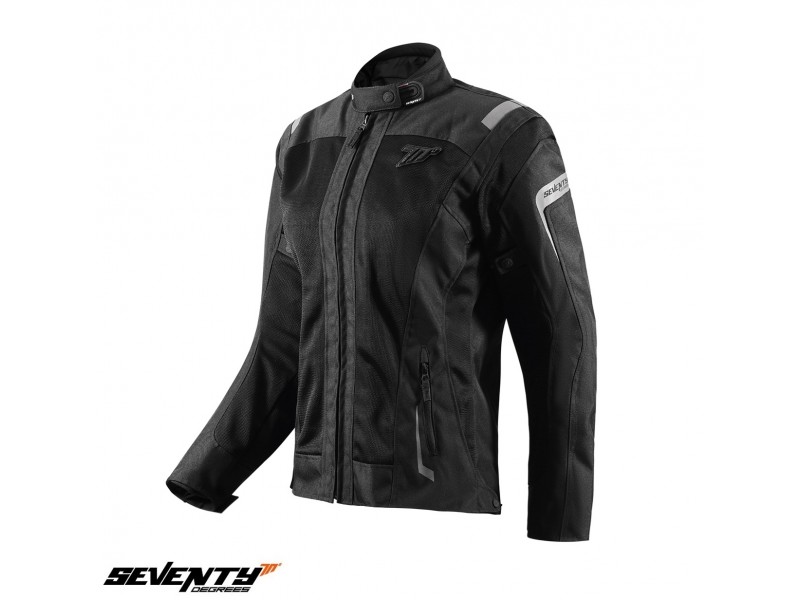Geaca (jacheta) motociclete femei Touring Seventy vara model SD-JT68 Sahara culoare: negru Geaca (jacheta) motociclete femei Touring Seventy vara model SD-JT68 Sahara culoare: negru