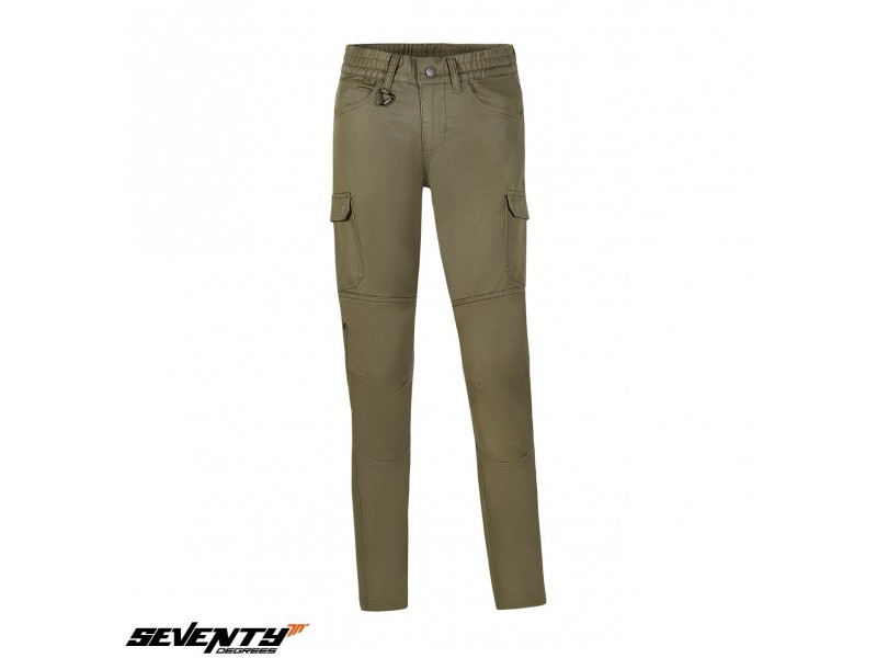 Pantaloni moto femei Urban Seventy vara model SD-PC26 Teide Cargo culoare: forest green