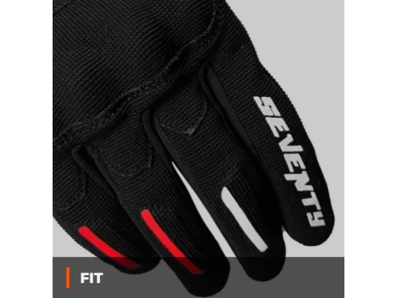Manusi barbati Urban vara Seventy model SD-C40 Asphalt culoare: negru/rosu - degete tactile Manusi barbati Urban vara Seventy model SD-C40 Asphalt culoare: negru/rosu - degete tactile
