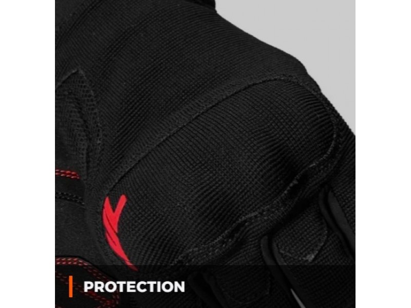 Manusi barbati Urban vara Seventy model SD-C40 Asphalt culoare: negru/rosu - degete tactile Manusi barbati Urban vara Seventy model SD-C40 Asphalt culoare: negru/rosu - degete tactile