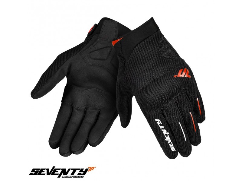 Manusi barbati Urban vara Seventy model SD-C40 Asphalt culoare: negru/rosu - degete tactile Manusi barbati Urban vara Seventy model SD-C40 Asphalt culoare: negru/rosu - degete tactile