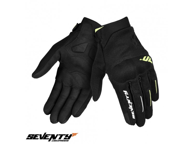 Manusi barbati Urban vara Seventy model SD-C40 Asphalt culoare: negru/galben fluor - degete tactile