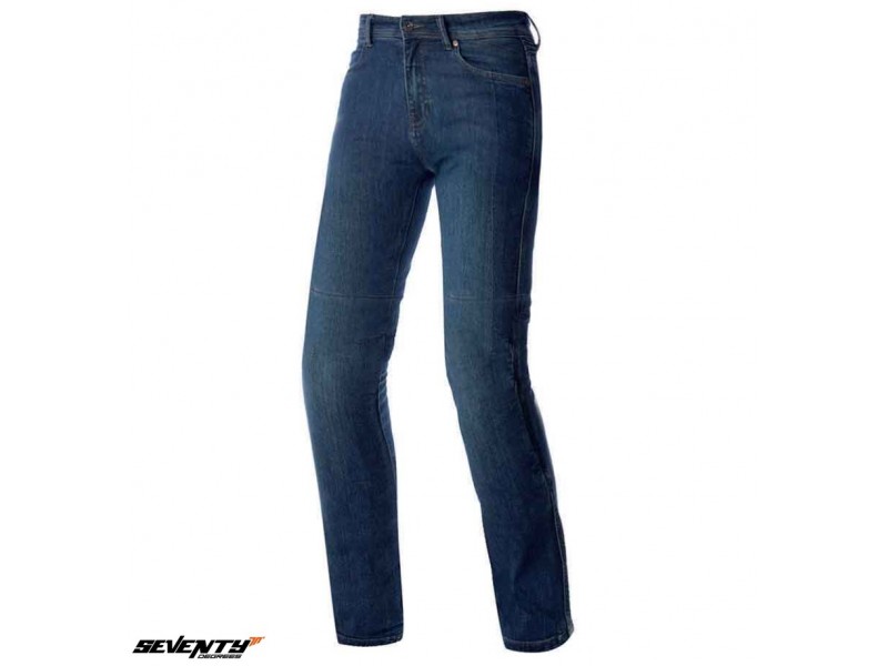 Blugi (jeans) moto femei Seventy model SD-PJ16 tip Slim fit culoare: albastru - Clasa AA Blugi (jeans) moto femei Seventy model SD-PJ16 tip Slim fit culoare: albastru - Clasa AA