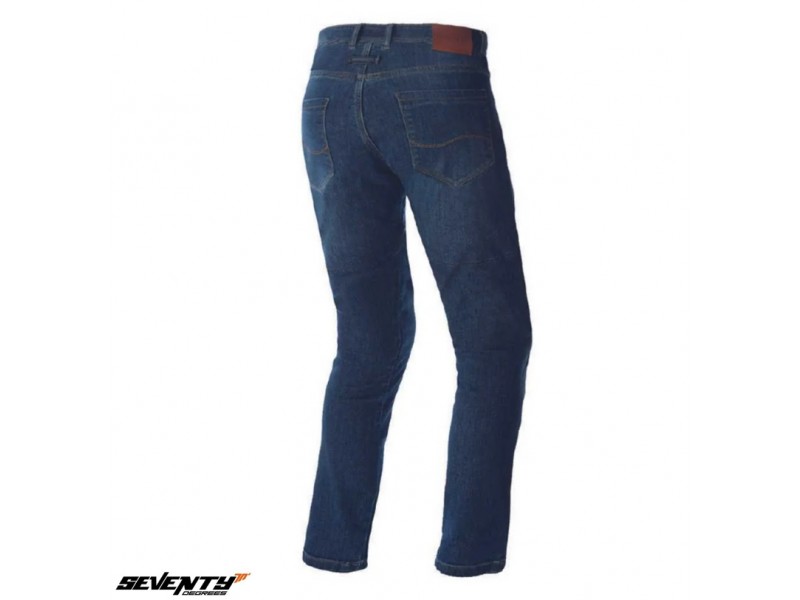 Blugi (jeans) moto barbati Seventy model SD-PJ14 tip Slim fit culoare: albastru - Clasa AA