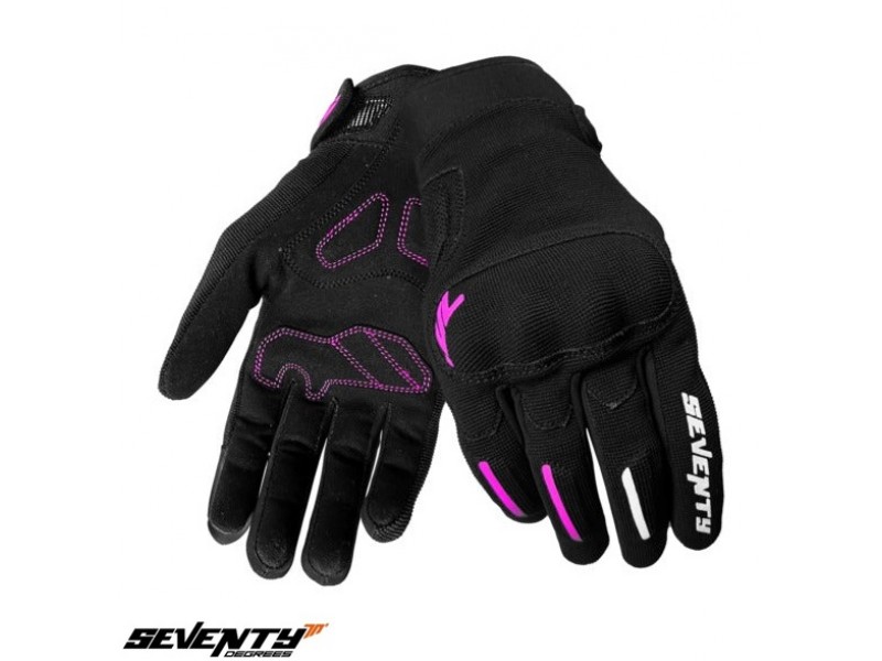 Manusi femei Urban vara Seventy model SD-C42 Asphalt culoare: negru/fuchsia (roz) - degete tactile Manusi femei Urban vara Seventy model SD-C42 Asphalt culoare: negru/fuchsia (roz) - degete tactile