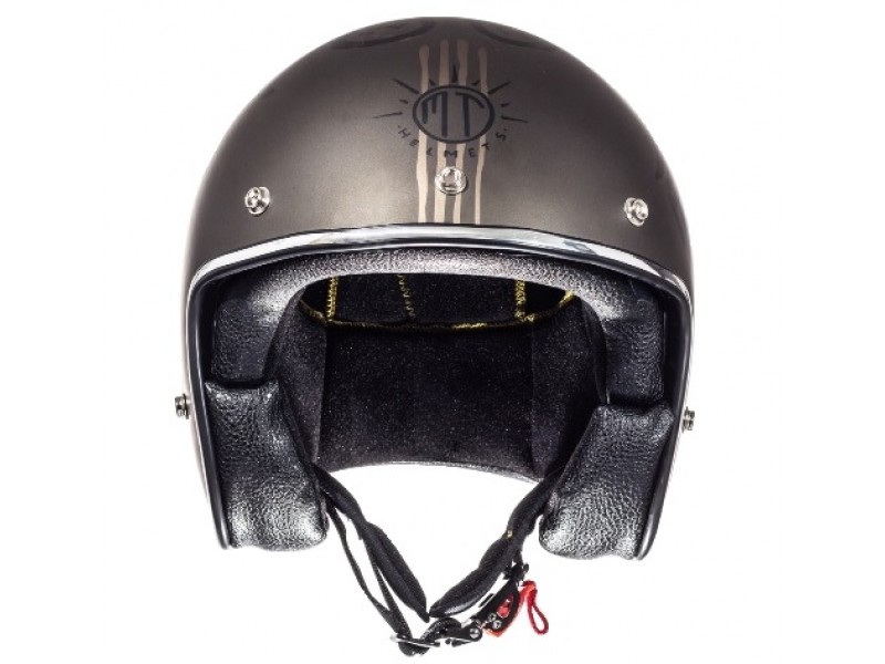 Casca open face motociclete MT Le Mans SV Outlander maro metalic/negru mat (ochelari soare integrati)