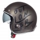 Casca open face motociclete MT Le Mans SV Outlander maro metalic/negru mat (ochelari soare integrati)