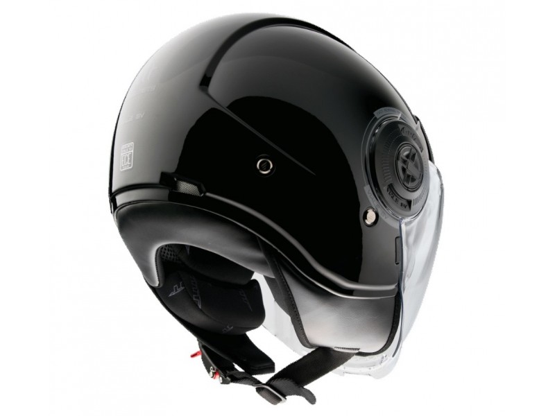 Casca MT Viale SV 68 Unit A1 negru lucios (ochelari soare integrati) (open face)