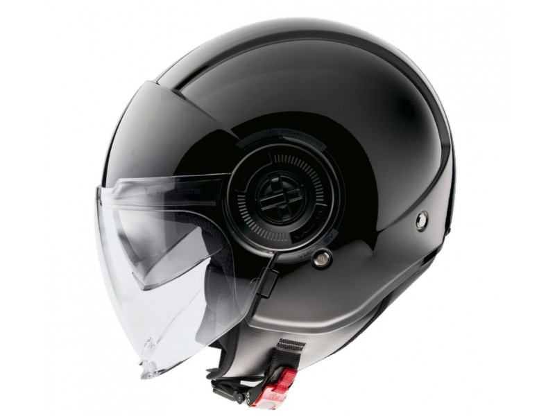 Casca MT Viale SV 68 Unit A1 negru lucios (ochelari soare integrati) (open face)