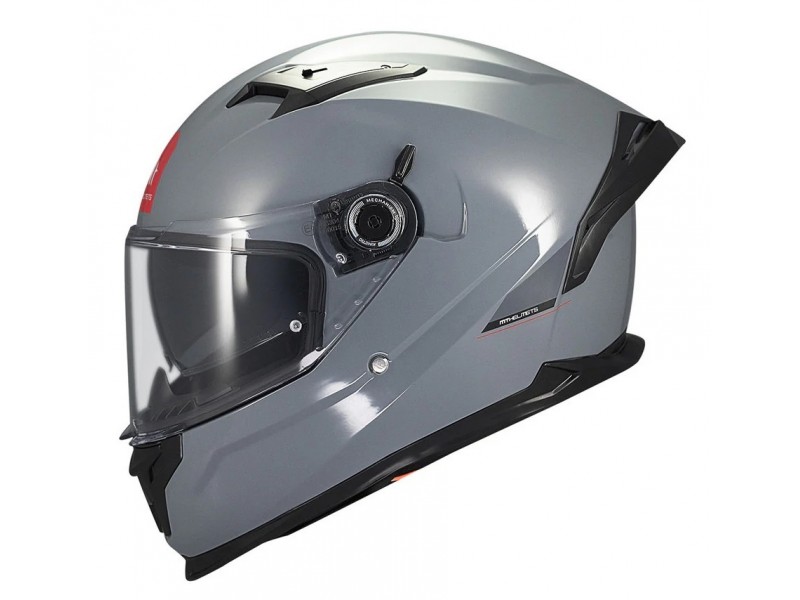 Casca integrala MT Braker SV A12 gri lucios (ochelari soare integrati) - tip viziera: MT-V-28B